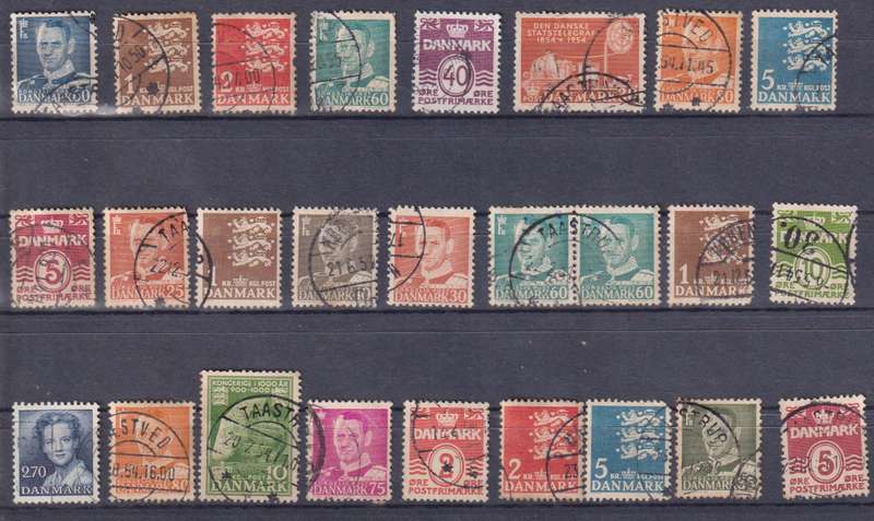 Stamps Denmark Mix Card