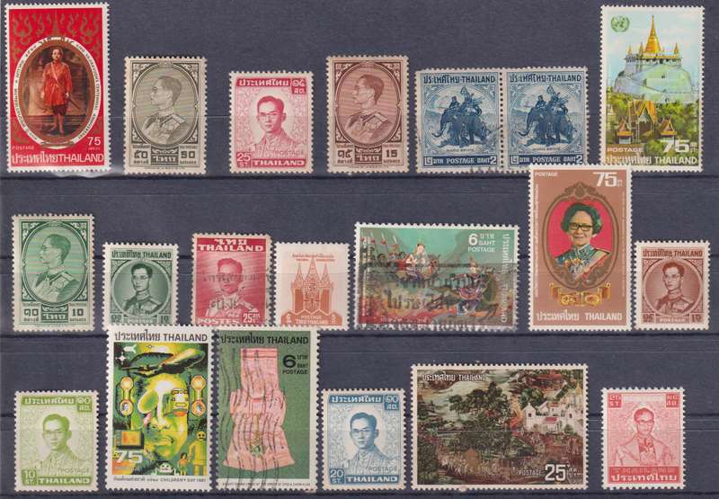 Stamps Thailand Mix Card