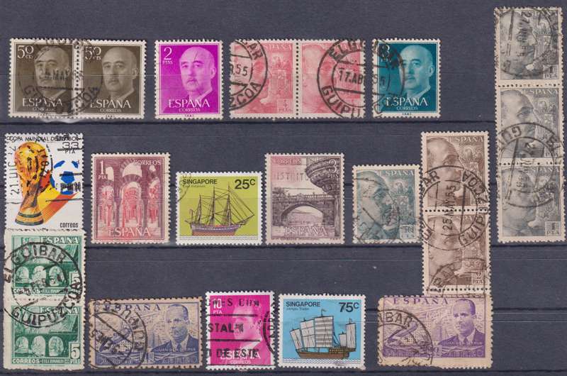 Stamps Spain Mix Card