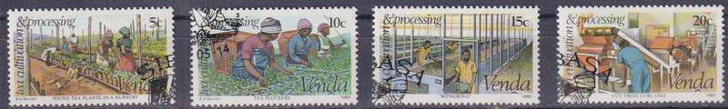 Stamps Venda 1980 Tea Cultivation