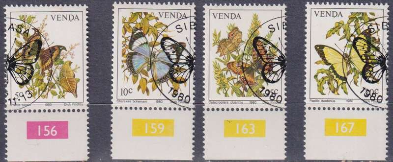 Stamps Venda 1980 Butterflies