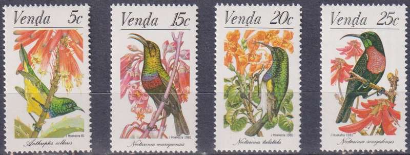 Stamps Venda 1981 Nectar Birds