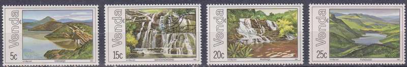 Stamps Venda 1981 Lakes and Waterfalls