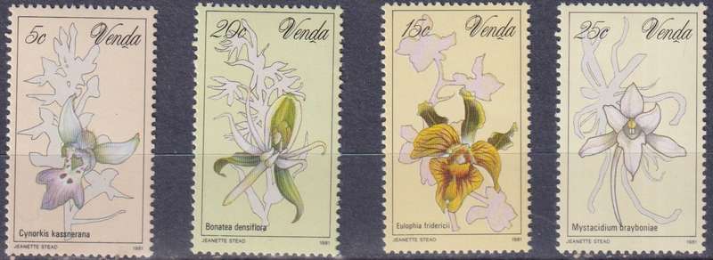 Stamps Venda 1981 Orchids