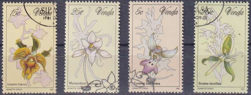 Stamps Venda 1981 Orchids