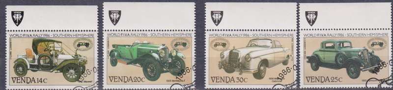 Stamps Venda 1986 Veteran Car Rally