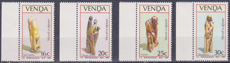 Stamps Venda 1987 Wood Sculptures