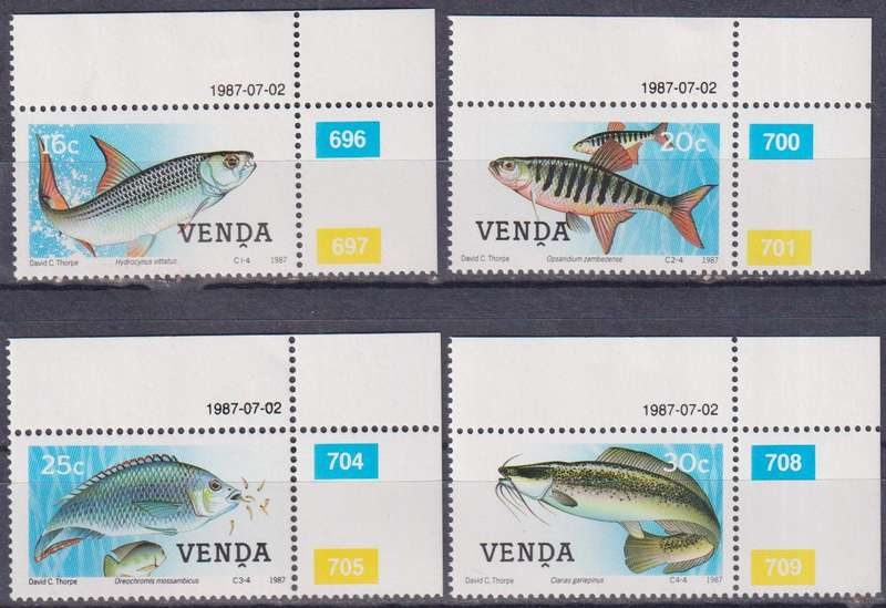 Stamps Venda 1987 Freshwater Fish