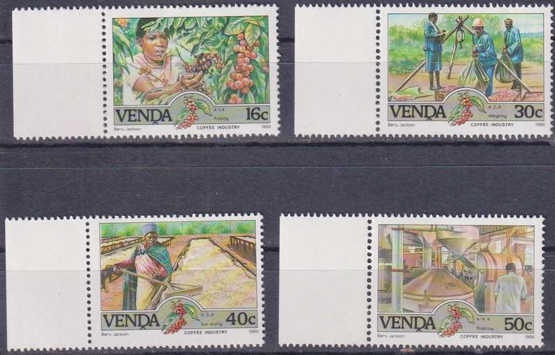 Stamps Venda 1988 Coffee Industry