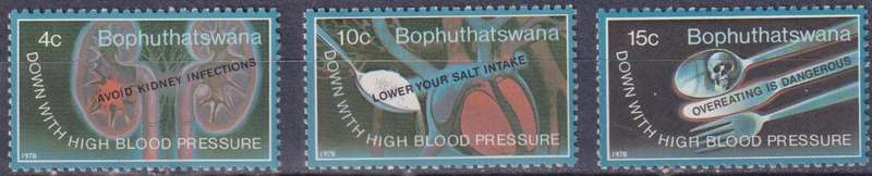 Stamps Bophuthatswana 1978 World Hypertension Month