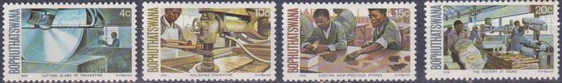 Stamps Bophuthatswana 1978 Semi-precious Stones