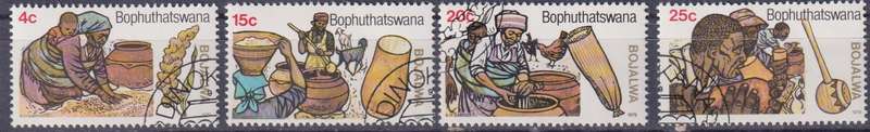 Stamps Bophuthatswana 1979 Sorghum Beer-making