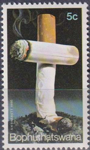 Stamps Bophuthatswana 1980 Anti-smoking Campaign