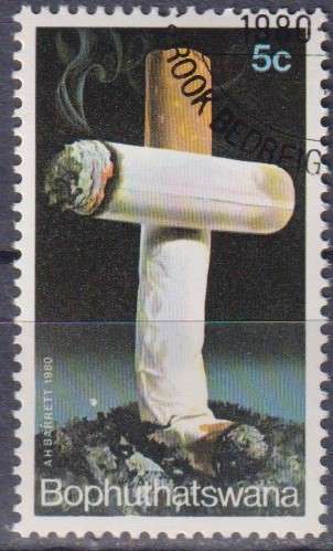 Stamps Bophuthatswana 1980 Anti-smoking Campaign