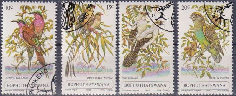 Stamps Bophuthatswana 1980 Birds