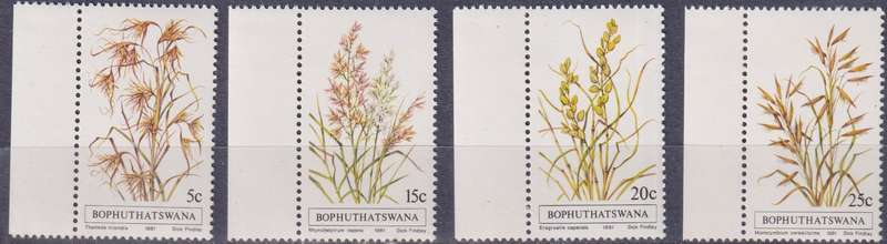 Stamps Bophuthatswana 1981 Indigenous Grasses