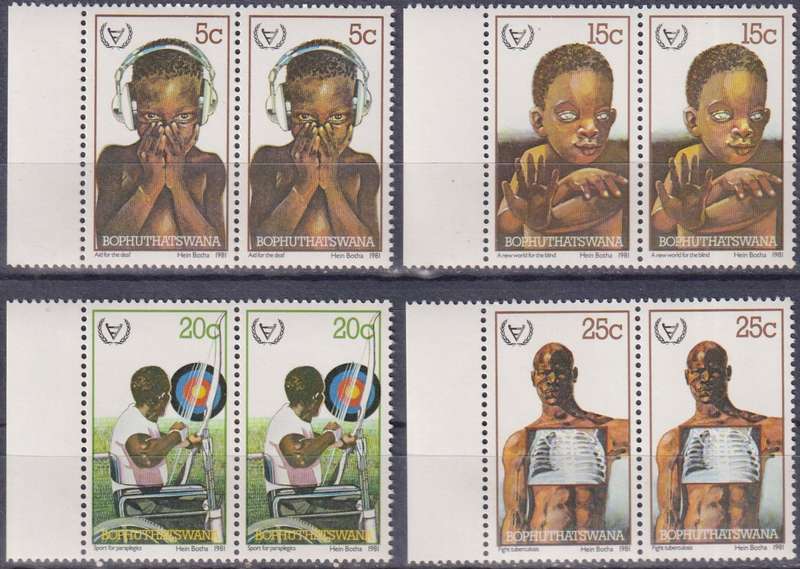Stamps Bophuthatswana 1981 International Year of Disabled Persons