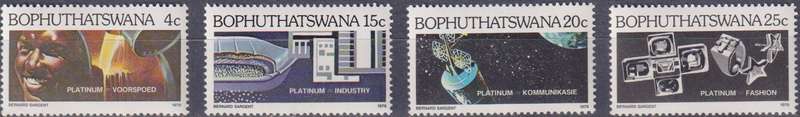 Stamps Bophuthatswana 1979 Platinum Industry