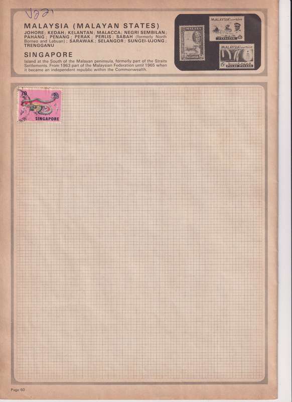 Stamps on paper Mix World