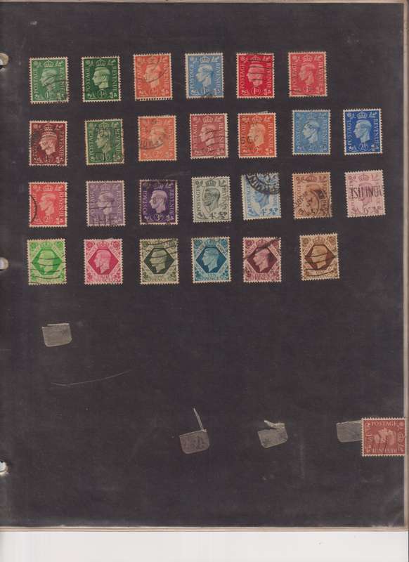 Stamps on paper