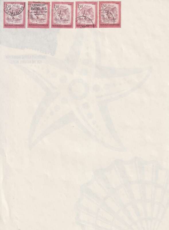 Stamps on paper Austria