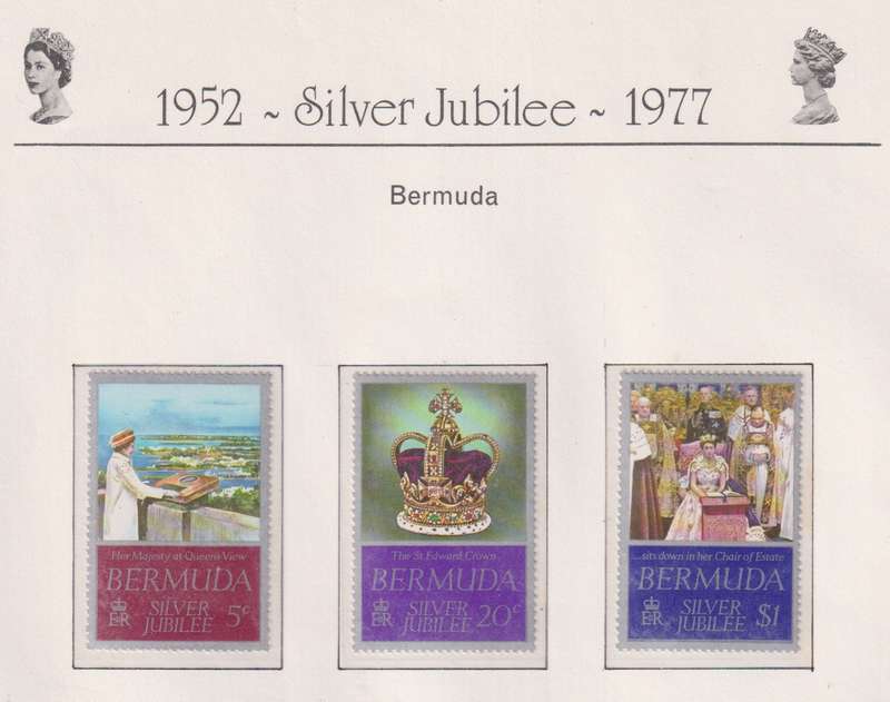 Stamps Bermuda 1977 Silver Jubilee