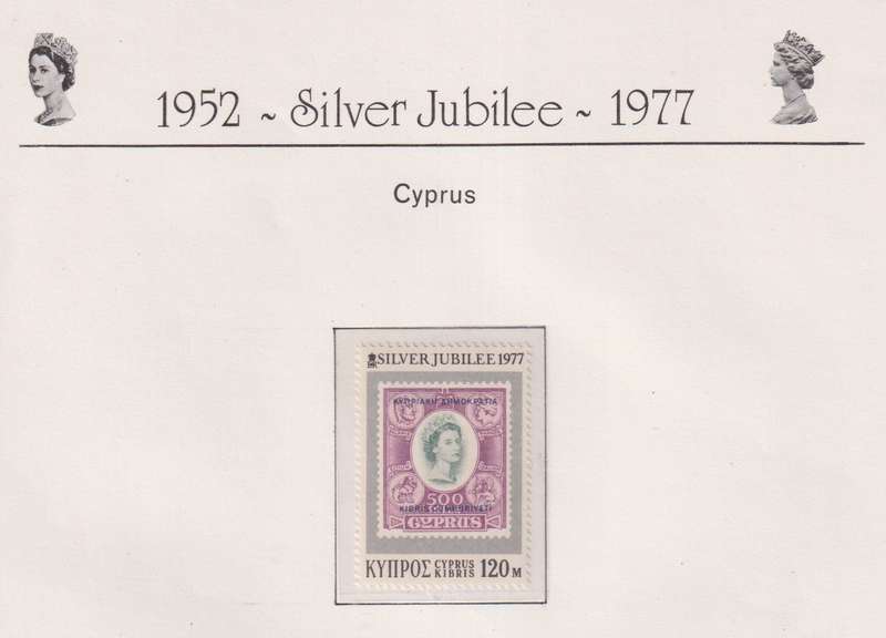 Stamps Cyprus 1977 The 25th Anniversary of the Regency of Queen Elizabeth