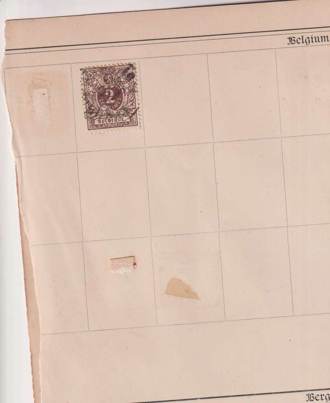 Stamps on paper Mix World