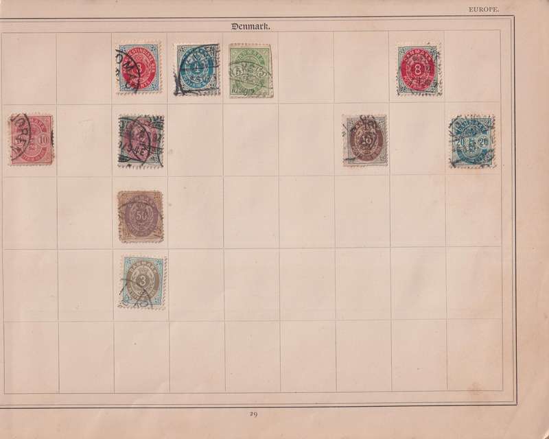 Stamps on paper Mix World