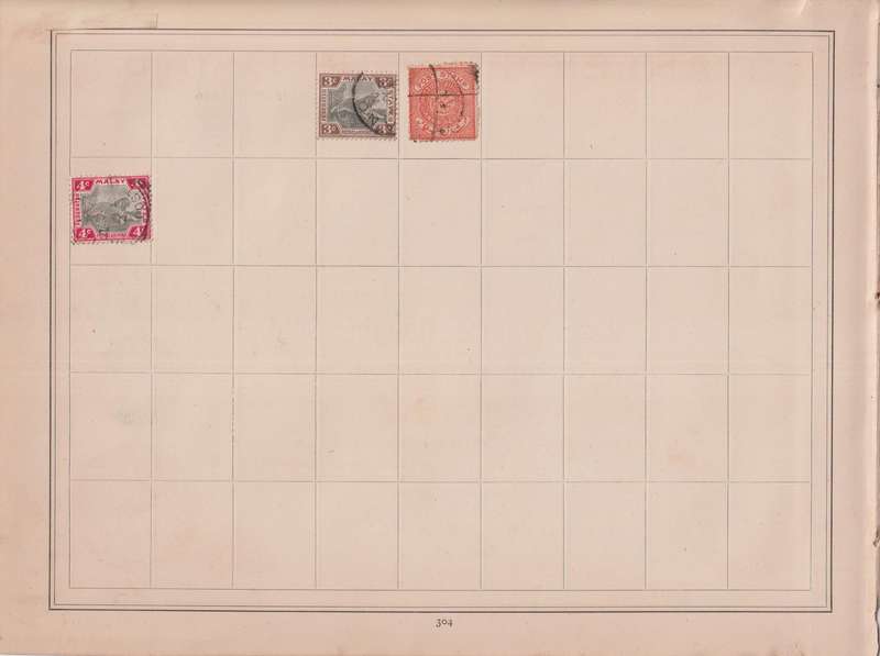 Stamps on paper Mix World