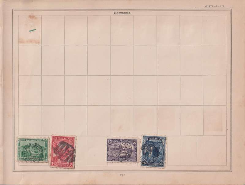 Stamps on paper Mix World