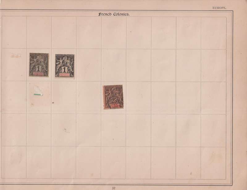 Stamps on paper Mix World