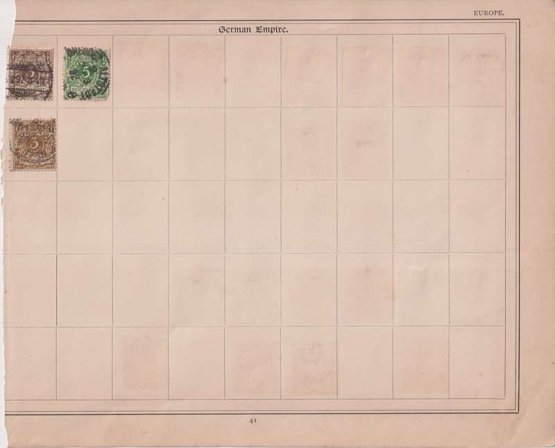 Stamps on paper Mix World