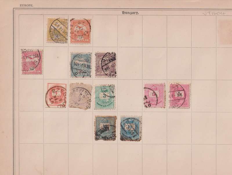 Stamps on paper Mix World