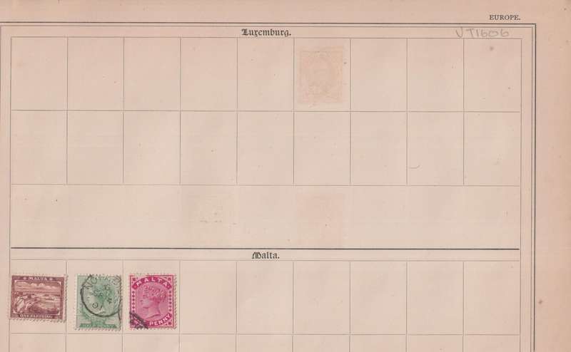 Stamps on paper Mix World