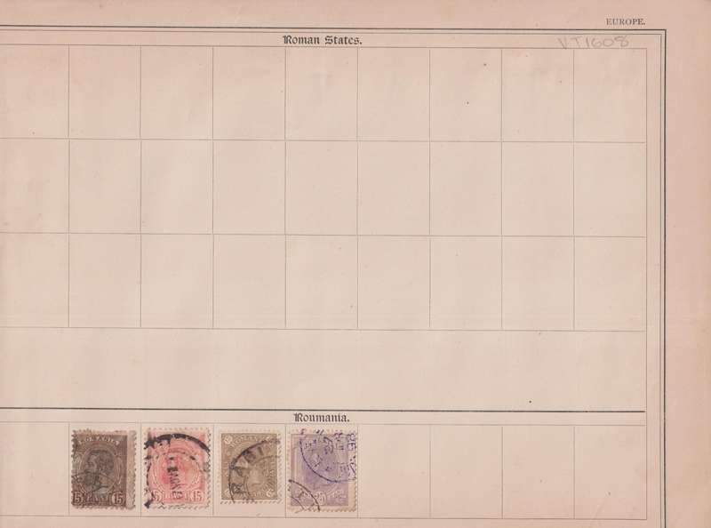Stamps on paper Mix World