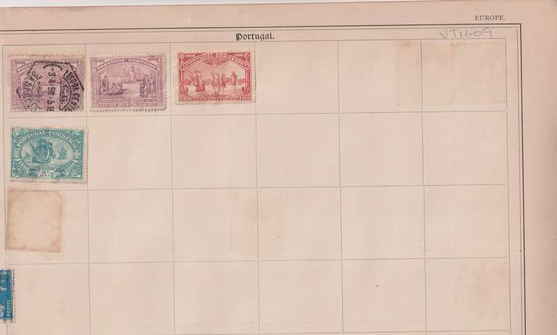 Stamps on paper Mix World