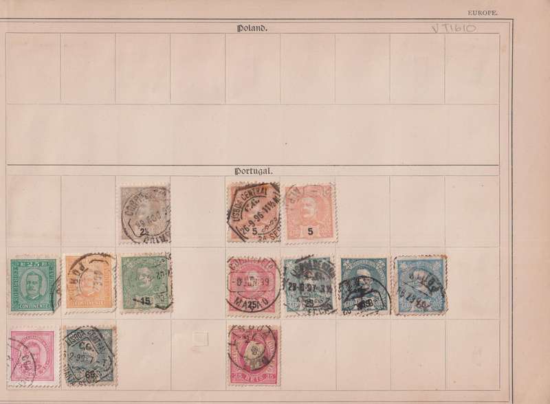 Stamps on paper Mix World