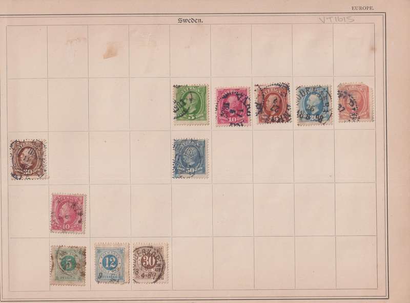 Stamps on paper Mix World