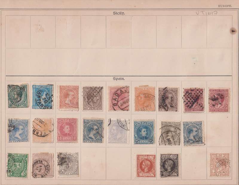 Stamps on paper Mix World