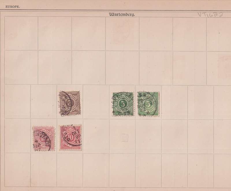 Stamps on paper Mix World