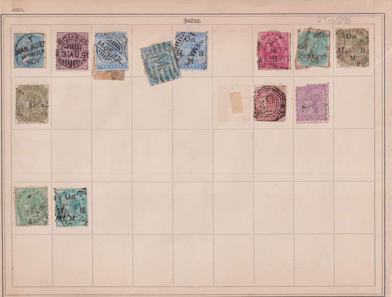 Stamps on paper Mix World