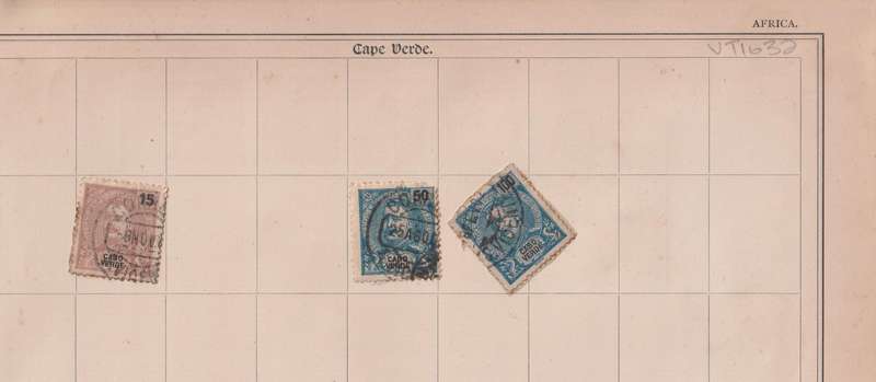 Stamps on paper Mix World