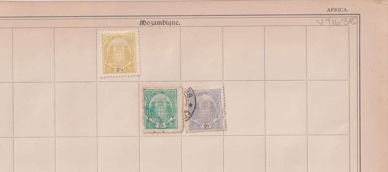 Stamps on paper Mix World