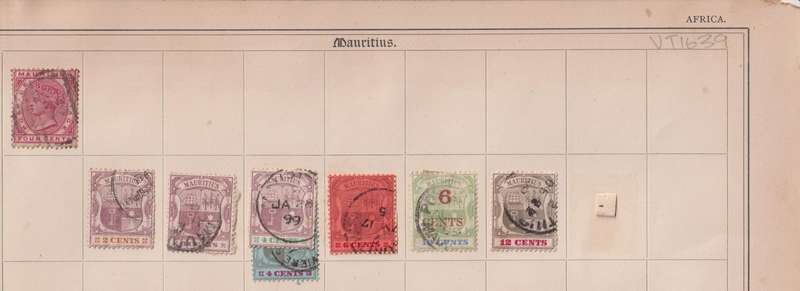 Stamps on paper Mix World