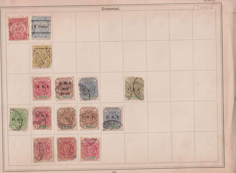 Stamps on paper Mix World