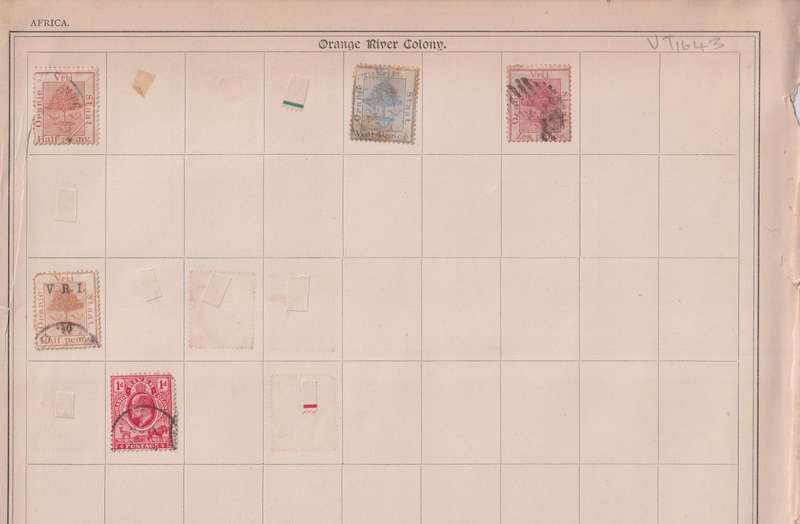 Stamps on paper Mix World