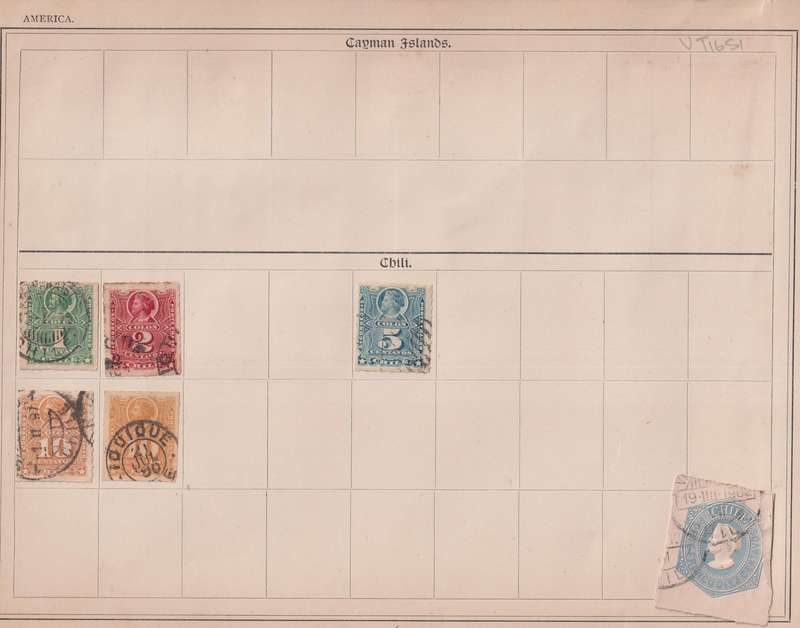 Stamps on paper Mix World