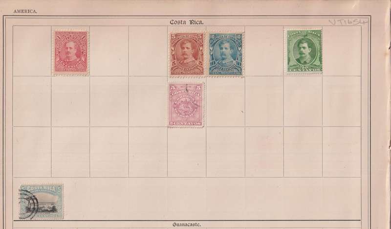 Stamps on paper Mix World