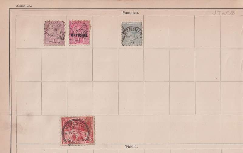 Stamps on paper Mix World